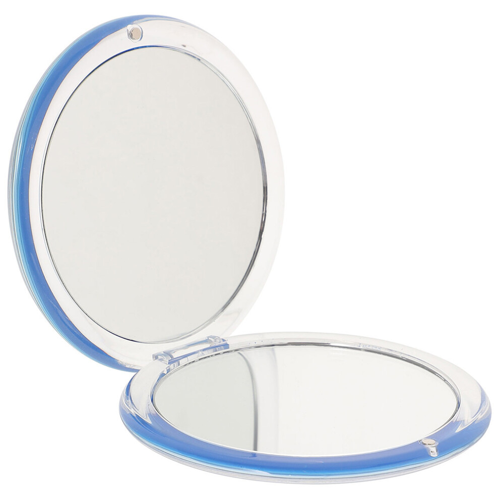 Happyyami Blue Pocket Mirror For Women Folding Compact Mirror 1Set