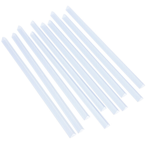 20 Pcs Transparent Pull Rod Clip Office Bookbinding Slide Binder Bars