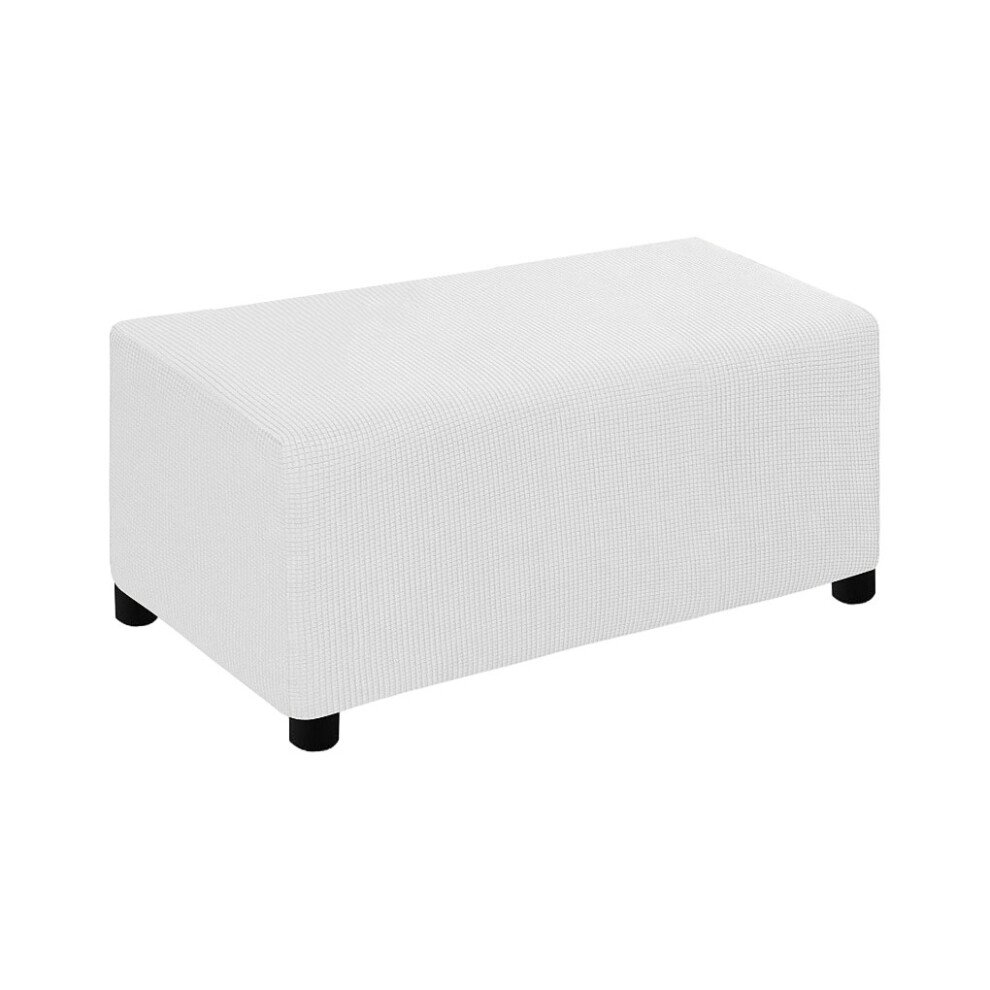 (white, S) Stool S Lifespan Stretch Footstool Cover Made With Polyester Wide-image-OPC-PKNVDQP-NEW