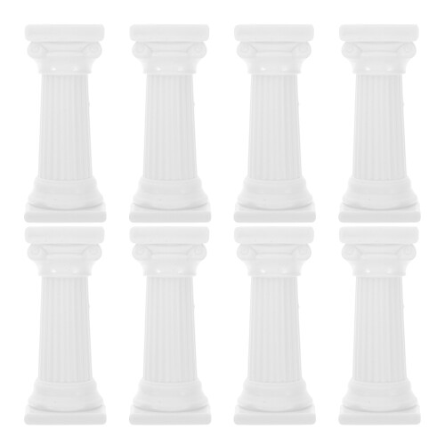 Raindrops  8 Pcs Party Cupcake Tower Roman Pillar Stand Sturdy Support