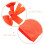Safety Warning Bag Orange Fabric 5pcs For Weight Stabilization 9