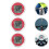 mini motorcycle clocks waterproof -on for car 3 pcs 6