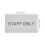 Staff Only Sign Decor Office Door Sign Silver 1pack 2