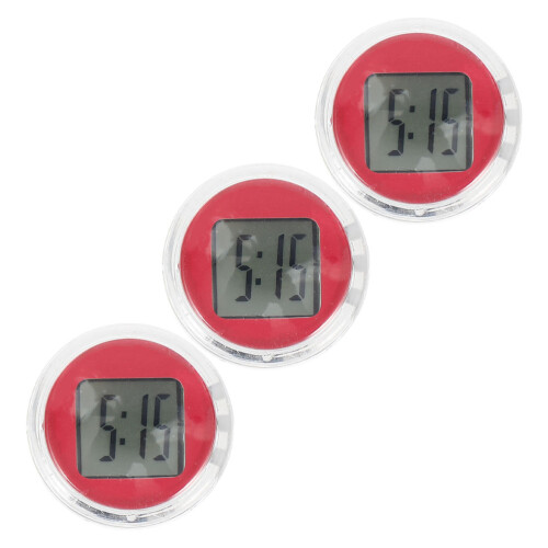 mini motorcycle clocks waterproof -on for car 3 pcs