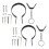 2 sets ham holder replacement stand fixing accessories for home 8