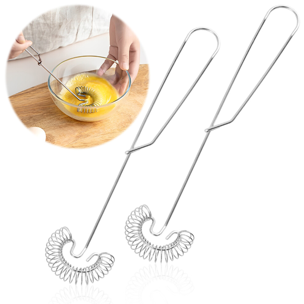 2pieces Easy To Clean And Safe To Stainless Steel Hand Whisk For-image-OPC-PKNVP82-NEW
