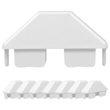 8pcs Pvc Fence Sealing Parts For Pet Owners Outdoor Use