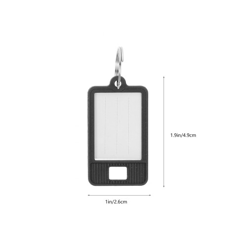 50pcs Reusable Plastic Key Tags With Paper Label For Key Use 2