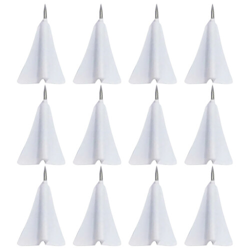 Push Pin White Abs Steel 12pcs Map Markers