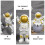 3Pièces Figurines Astronautes Résine Décor Gâteau Intérieur 9