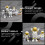 3Pièces Figurines Astronautes Résine Décor Gâteau Intérieur 10