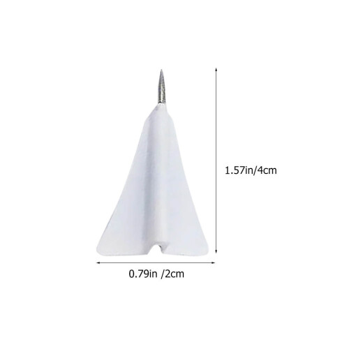 Push Pin White Abs Steel 12pcs Map Markers 1