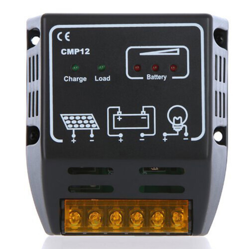 1Solarregulatorchargecontroller 12V Slim Oplaad Systeem