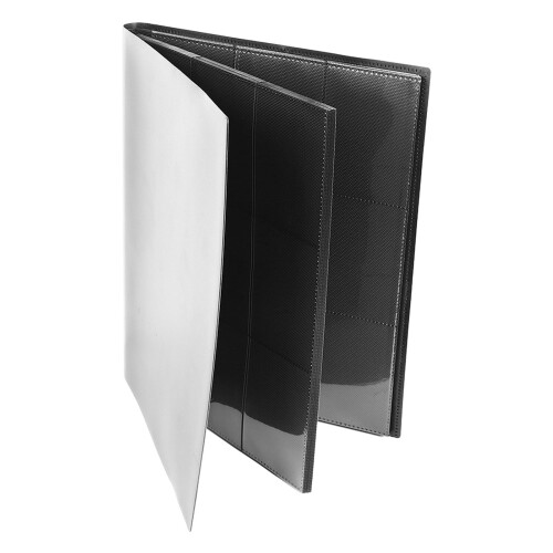 360 Pages Black Plastic Card Collection Binder, 9-Pocket 1