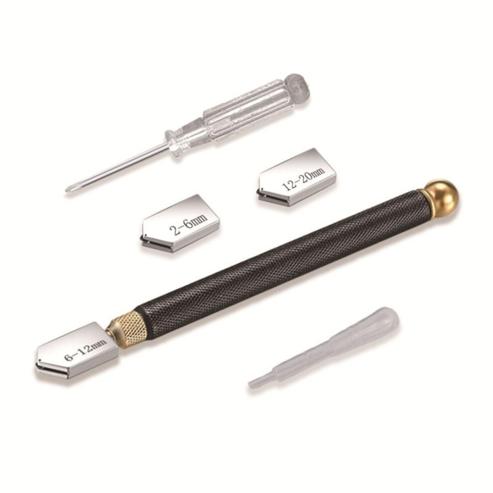 5 Pcs Glass Cutter Kit 2Mm-20Mm Glass Cutting Tool Set For Diy Crafts Tiles Mosaic Bottles Mirrors Bottle Cutter Pen 9016109009562