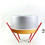 raffreddamento in acciaio per torta chiffon con 4 5