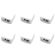 6X Mini Network USB 2.0 Print Server(Network Version) USB 2.0 Network Printer Server For Small Office