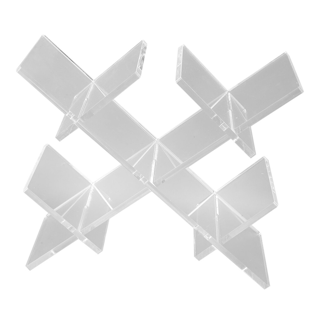 Transparent Acrylic 5-Bottle Countertop Wine Rack, 28X28x11.5cm 7641351484267