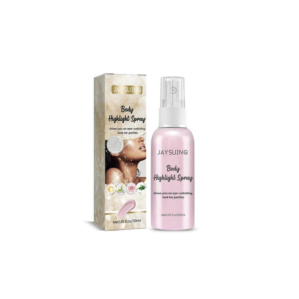Body Highlight Spray Body Glitter Spray Quick Dry Face Liquid Glitter Gel  Body Painted Stage Makeup Highlight for Face Neck Eyes Dress Prom Party 30m  on OnBuy