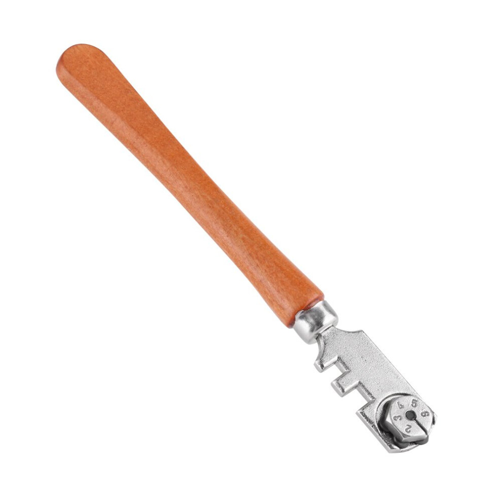 Glass Cutter 130Mm Six-Wheel Professional Glass Cutting Tool Craft Kit For Cutting And Scoring Glass 9354506860455