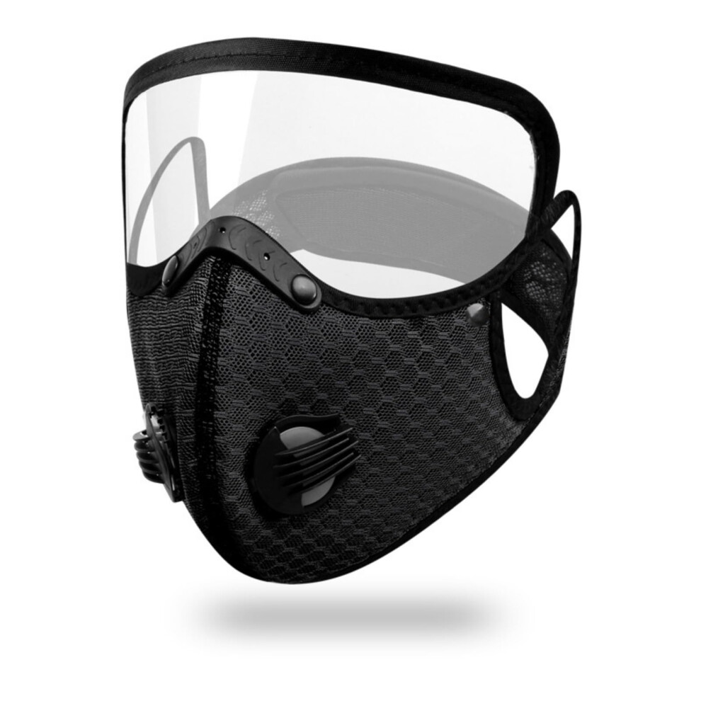 Cycling Face Mask With Activated Carbon Filter Dustproof Washable Outdoor Sports 9393856887071