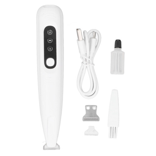 Hundepfotenhaarschneider mit LED-Licht,