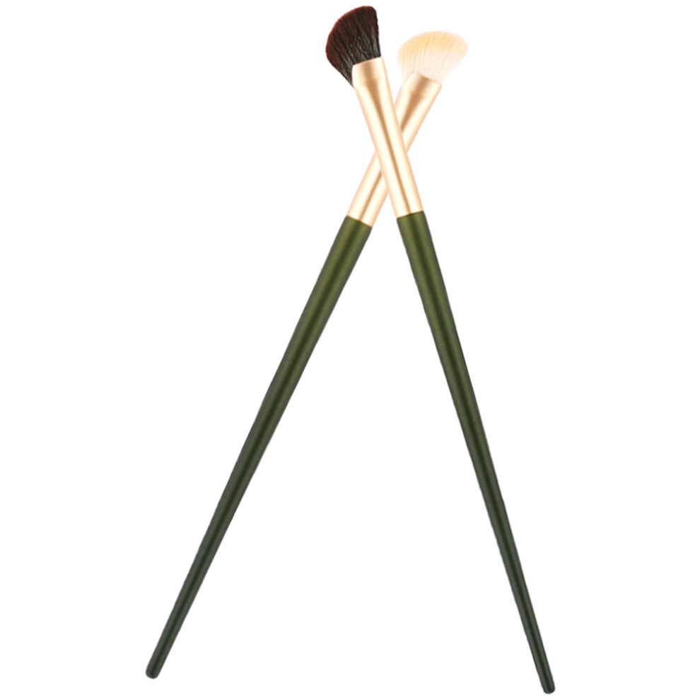 Villcase Eye Makeup Aid Tool Nose Brush Aluminum 2Pcs