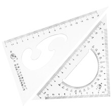 Zehuanyu 2 Pcs Geometric Diagram Drafting Triangle Board Student