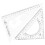Zehuanyu  2 Pcs Geometric Diagram Drafting Triangle Board Student 1