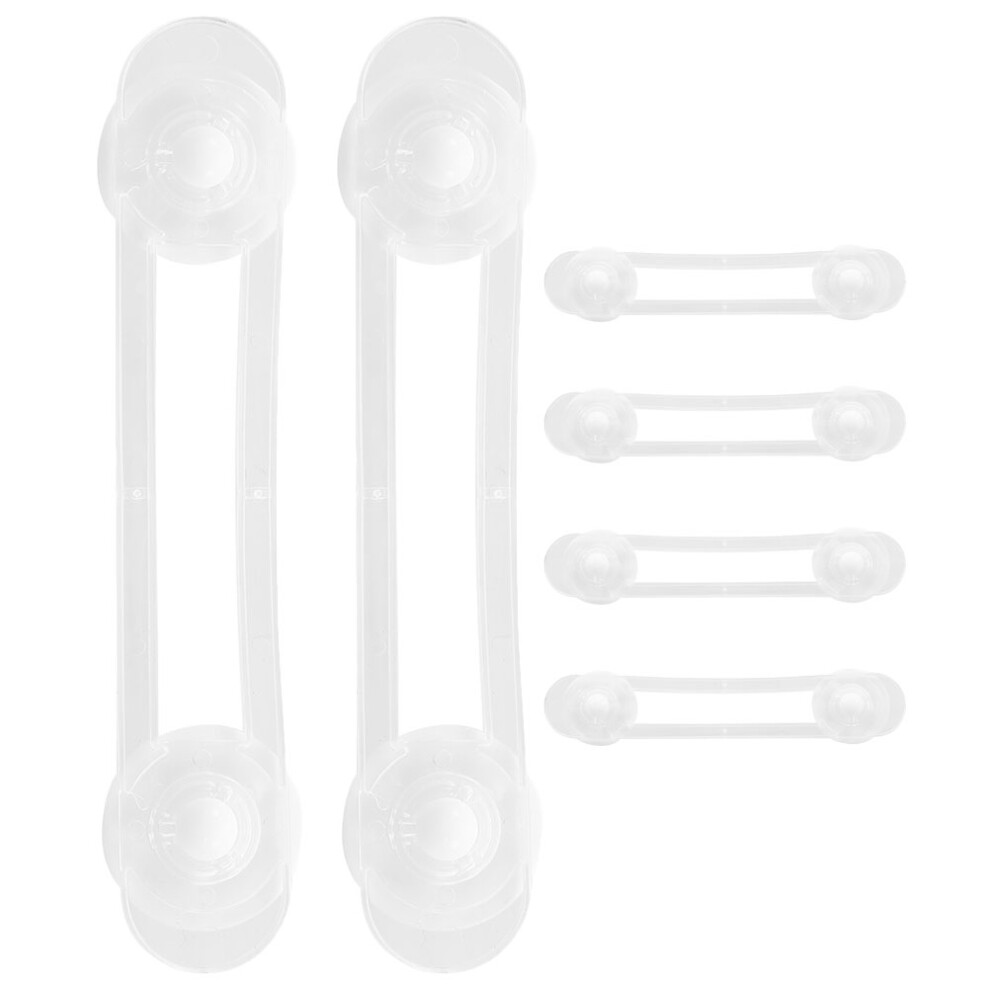 Villcase Raindrops Safety Fridge Lock Transparent Soft Rubber 6Pcs