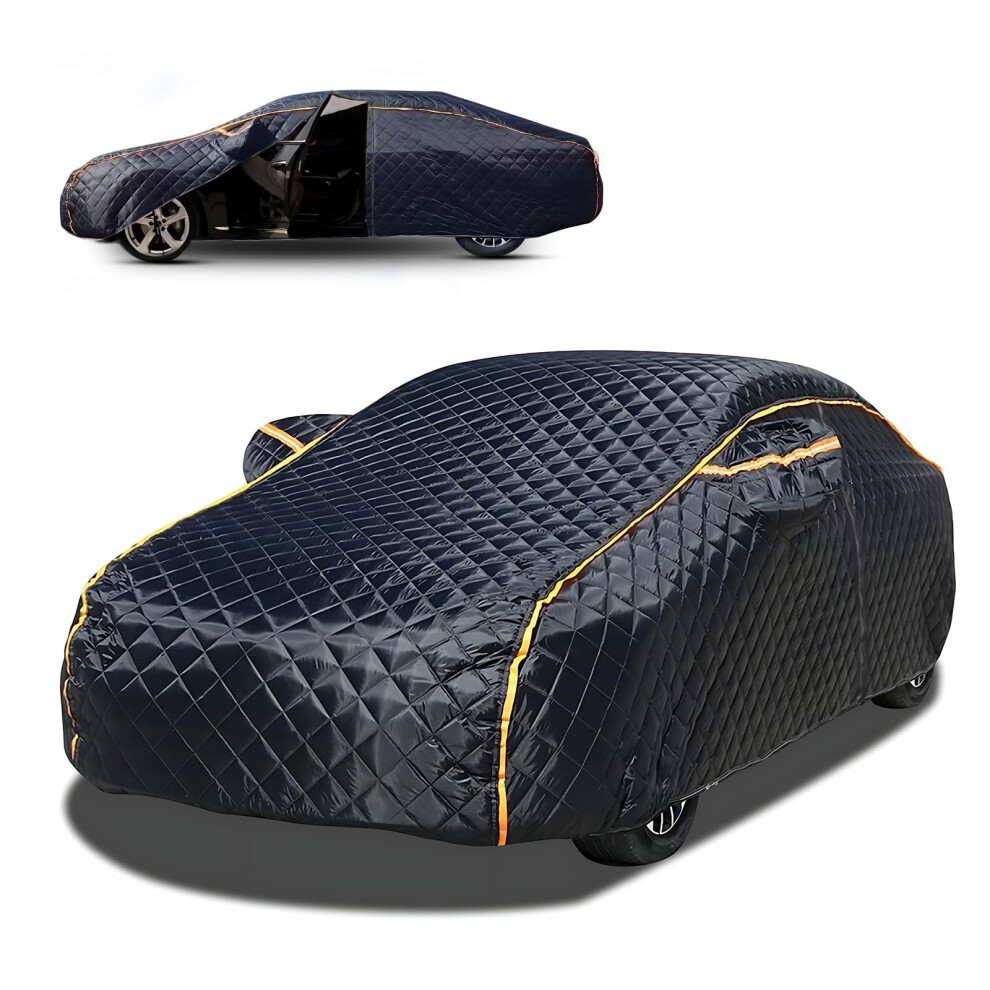 Hail Protection Tarpaulin Sturdy Cotton Car Cover For Toyota Yaris Cross Suv Outdoor Waterproof Black 9084446036442