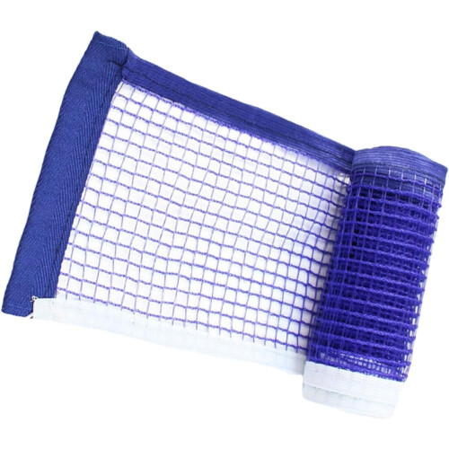 Portable Table Tennis Net Folding Adjustable Height Quick Setup Outdoor Blue 4-Pack 1