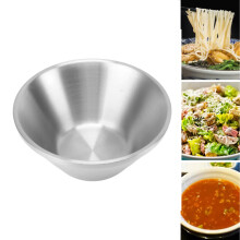 Multi-Purpose 304 Stainless Steel Round Salad Bowl 12cm / 4.7in Silver
