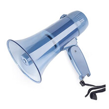 Portable Megaphone Bullhorn 240s Voice Recorder, USB Flash Drive, Speaker for Safety Drills and Soccer Coaches