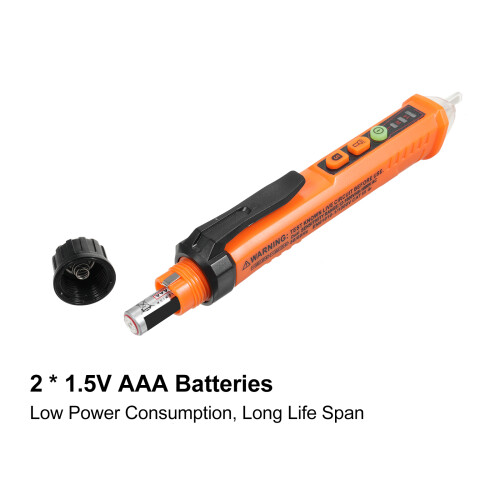 Non-Contact Voltage Tester 12-1000V Adjustable Sensitivity LED Alarm 1