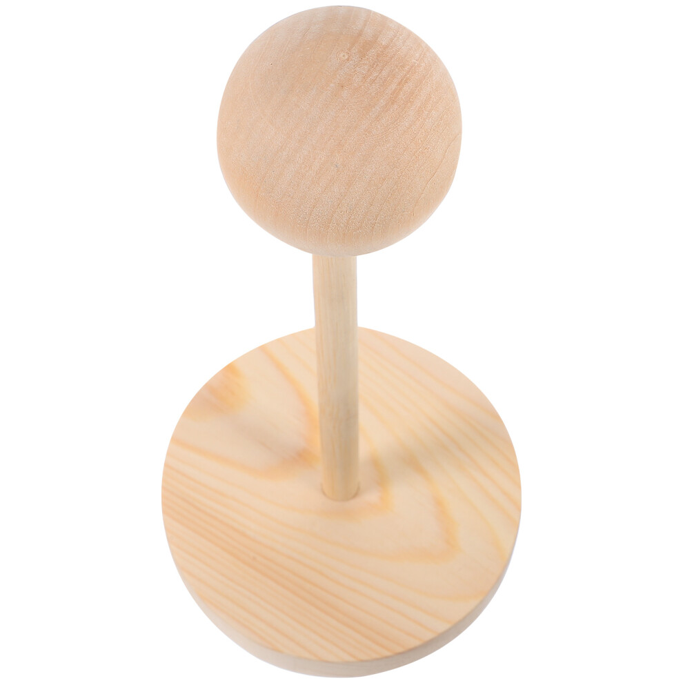 Inoomp Unisex Wooden Portable Wig Holder For Dolls Wigs And Hats Storage Rack
