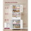 Meuble de salle de bain - HELLOSHOP26 - 30 x 60 x 170 cm - Blanc - MDF - Éclairage intégré 2