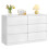 Commode - HELLOSHOP26 - 6 lades - Wit - 40 x 119,4 x 75 cm - Opbergmeubel 1
