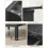 Mesa de apoio - HELLOSHOP26 - Mesa de cabeceira com tomadas - Preto - Compacta - Multifuncional 4
