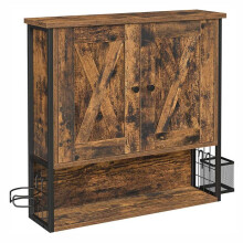 Wandarmoire - HELLOSHOP26 - Badezimmer - 2 Türen - Verstellbares Regal - Haartrocknerfach
