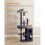 Kratzbaum - HELLOSHOP26 - 152 cm - 2 Nischen - 3 Plüschbälle - Spanplatten 3