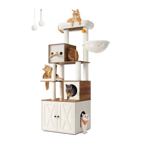 Arranha-cão - HELLOSHOP26 - Modelo 185 - Design moderno - Caixa de areia integrada - 2-em-1
