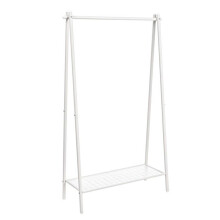 Portemanteau - HELLOSHOP26 - 33,5 x 92,5 x 153 cm - Acier - Blanc - Charge 40 kg