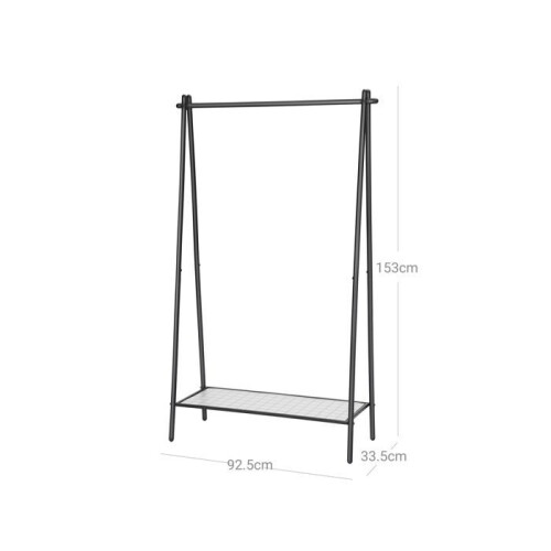 Cabide - HELLOSHOP26 - Metálico - Preto - 153 cm - Design sóbrio e funcional 2