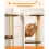 Albero per gatti - HELLOSHOP26 - 165 cm - 5 grattatoi - Cuscini lavabili - Design moderno 6