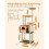 Albero per gatti - HELLOSHOP26 - 165 cm - 5 grattatoi - Cuscini lavabili - Design moderno 3