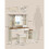Coiffeuse - HELLOSHOP26 - LIRY - Miroir avec éclairage - 2 tiroirs - Style rustique 4