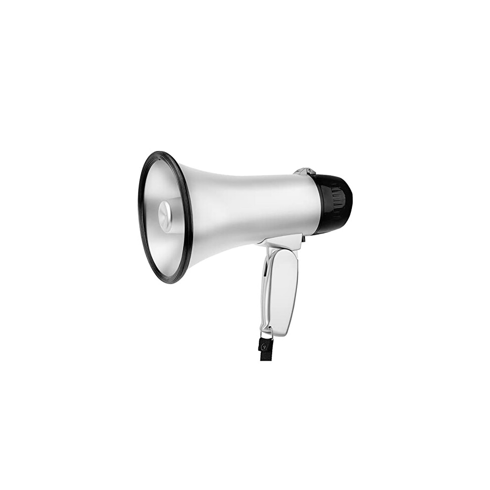 Megaphones Handheld 25 Watt Bullhorn Siren Lithium Battery Recording Horn Tour Guide Speakers Outdoor Announcements 9084446037135