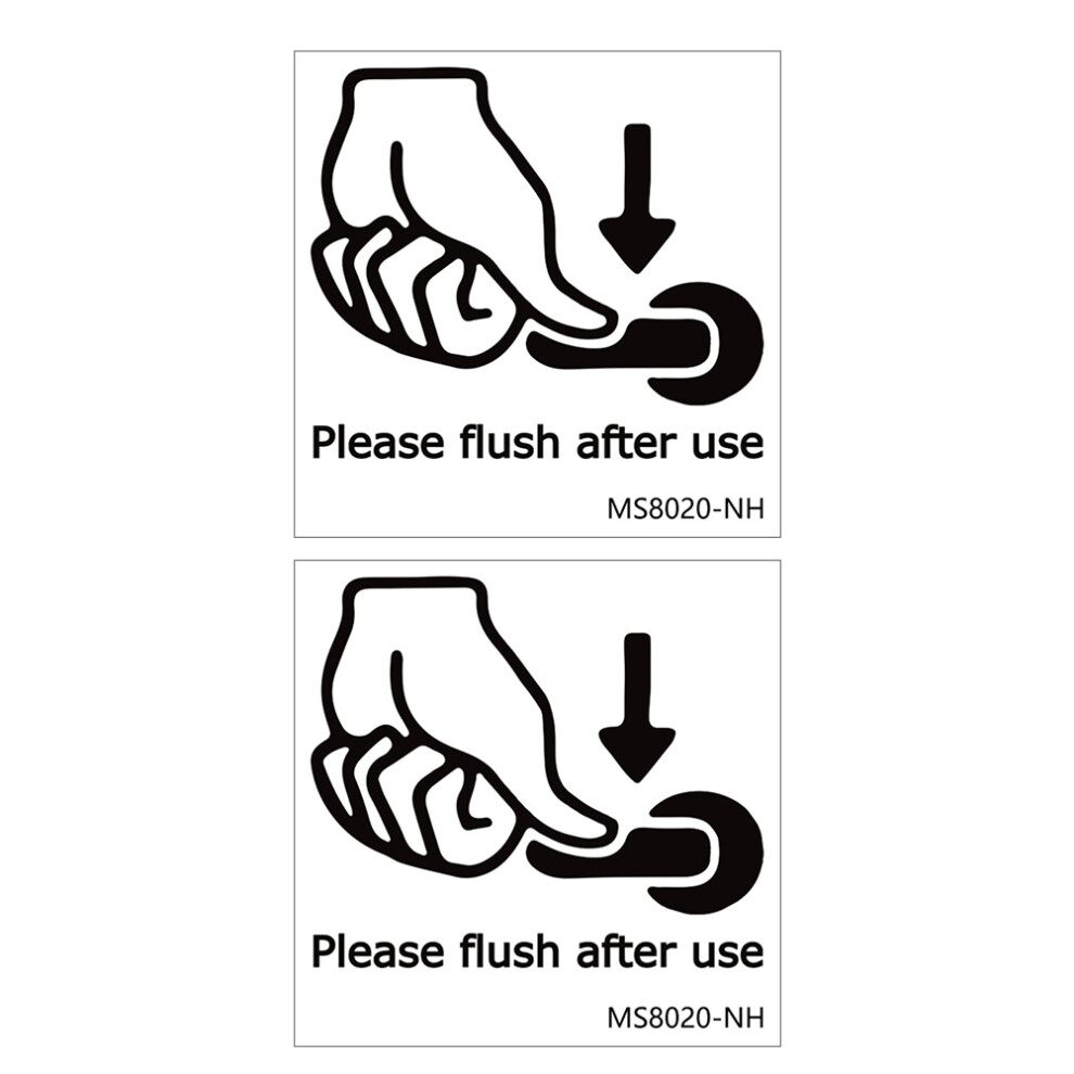 2 Sztuki Naklejki Ostrzegawcze Na Pokrywę Sedesu-image