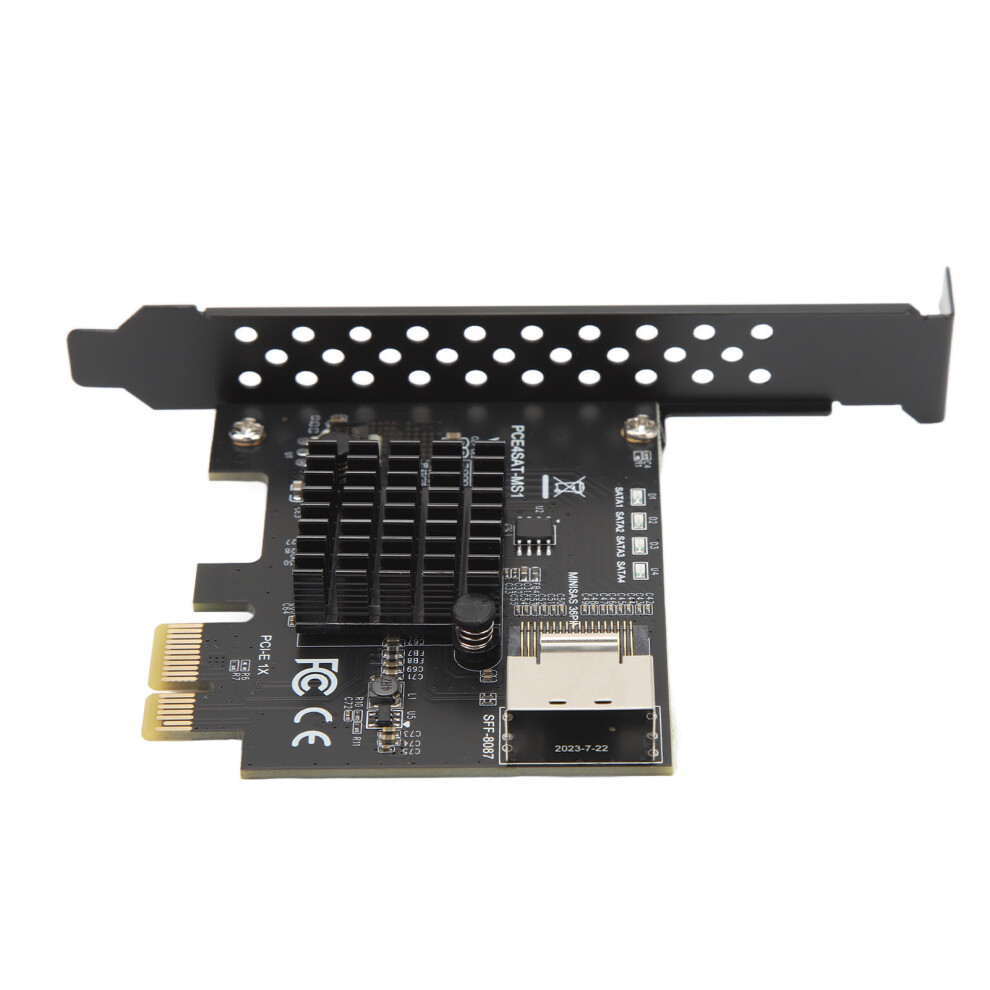 Pcie To Sata 3.0 Expansion Card 6Gbps Mini Sas36 Sff-8087 4 Disk Output 9401351511824
